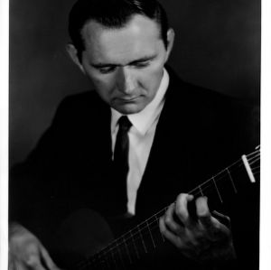 Bunyan Webb, North Carolina State University musician-in-residence, playing guitar.