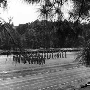 NC State ROTC in marching formation