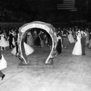 Cadets attending a military dance