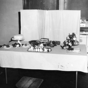 Variety of cakes placed on a table