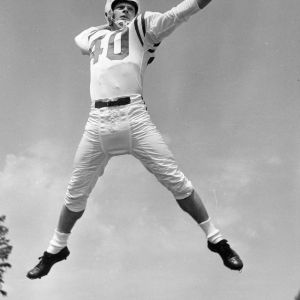 Dick Christy, North Carolina State College's All-American halfback and Atlantic Coast Conference player of the year.
