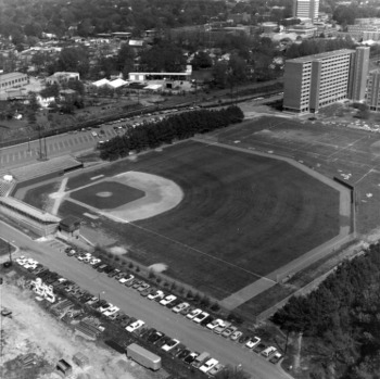 Doak Baseball Field, overhead view