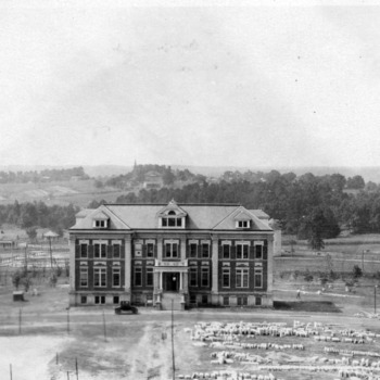 Zoology Building, aerial view