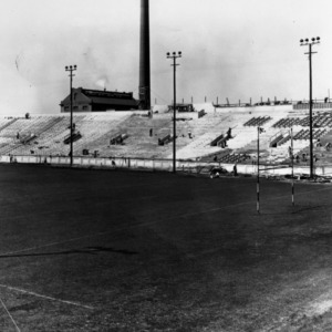 Riddick Stadium, construction of the west stands