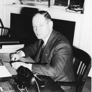 Harlan C. Brown, director of D. H. Hill Jr. Library