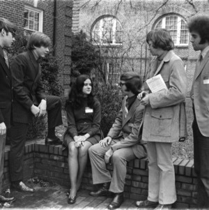 Recipients of North Carolina State University Alumni Association student scholarships, March 1, 1972.