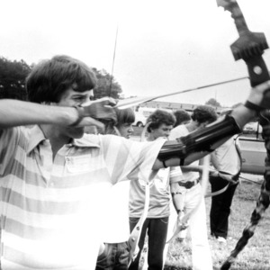 Students participate in archery