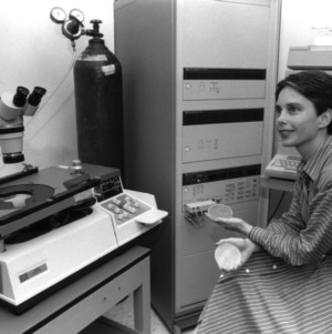 Sherra Diehl-Nagle in lab