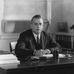 William L. Mayer in his office
