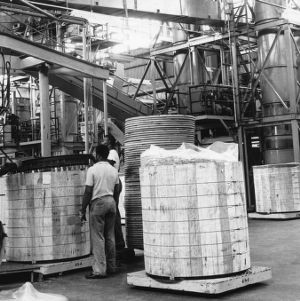 Tobacco redrying plant, Imperial Tobacco Corporation, September 1964.