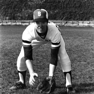 N. C. State baseball player Ron Evans