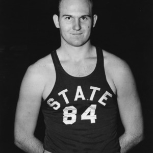 N.C. State basketball's #84 Center Bob Hahn of Ann Arbor, Michigan