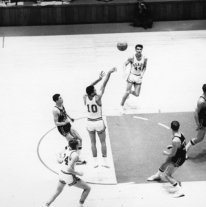 State takes a shot from the line against Atlantic Christian, 1968