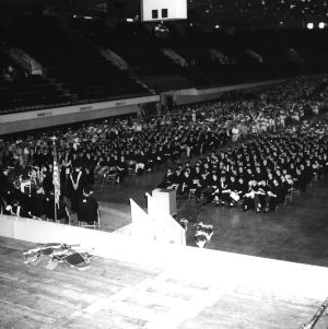 School of Engineering graduation ceremonies, Reynolds Coliseum.