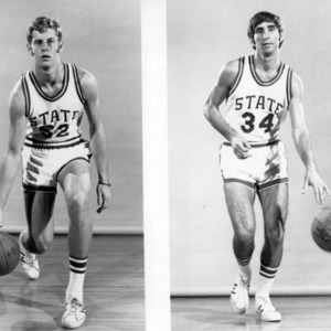 Steve Nuce and Joe Cafferky, N.C. State University basketball players