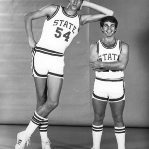 Glenn Sudhop, left, and Craig Davis, N.C. State University basketball