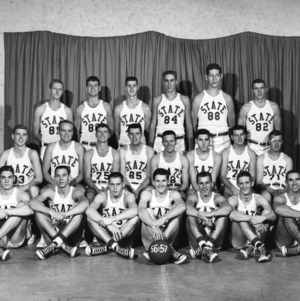 N.C. State College basketball team, 1956