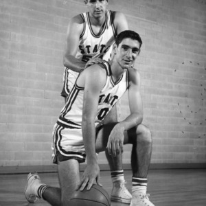 Two N.C. State University basketball players, 1965