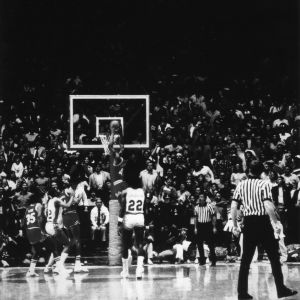 N.C. State vs. University of Houston in the 1983 NCAA Championship