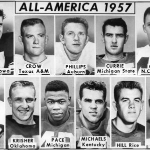 Pictures and names of All-American football players
