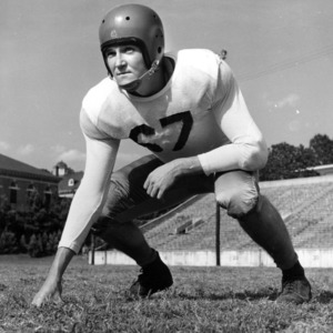 N. C. State football player Ted Dostanko