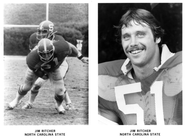 N. C. State football player Jim Ritcher