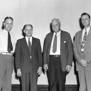 4-H leaders, C. F. Parrish, left, L. R. Harrill, 2nd from left