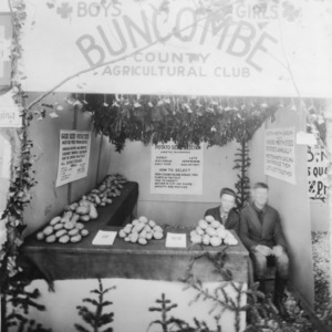Buncombe County Boys and Girls Agricultural Club's potato display at the NC State Fair