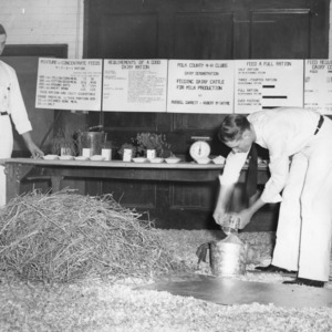 Russell Garrett and Herbert McIntyre, Polk County, North Carolina dairy demonstration team, 1941 North Carolina 4-H North Carolina State 4-H Short Course
