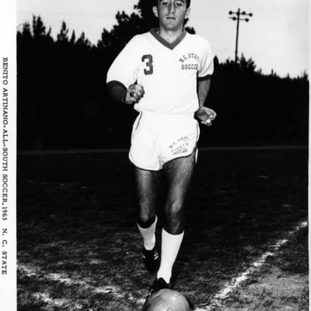 Benito Artinano playing soccer