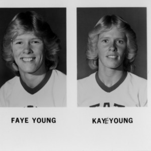 Faye Young and Kaye Young, 1977-1978 player portraits