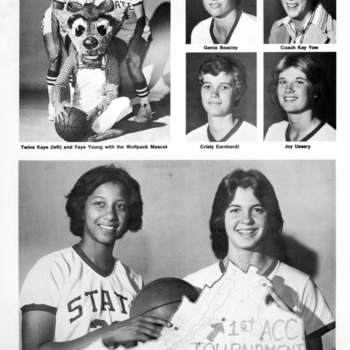 1977-1978 N.C. State University women's basketball portraits