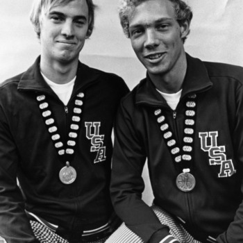 Steve Gregg and Dan Harrigan, Pan American Games medalists for swimming