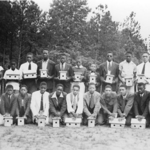 Wake County - July 14-17, 1941, Camp Whispering Pines. "Each Boy a Bird Box" this was the main idea with each boy who attended the Wild Life Conference