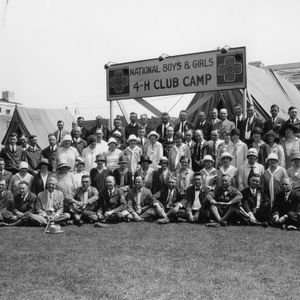 State leaders attending first national 4-H conference, United States Department of Agriculture, 1927