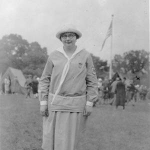 Unidentified woman at first National 4-H Conference, 1927