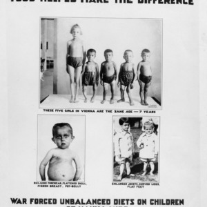 Food helped make the difference. War forced unbalanced diets on children of many lands