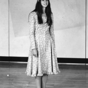 Margaret Rogers, a 4-H club member participating in the 4-H Fashion Revue