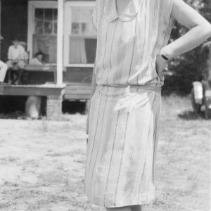 Unidentified woman at Lake Waccamaw camp