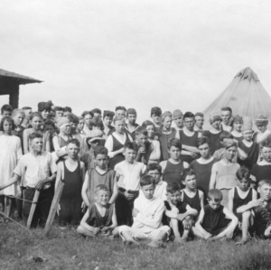 Club encampment at Lake Waccamaw, 1920