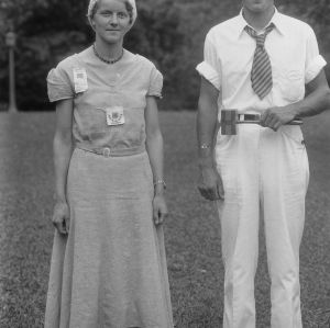 Larry McLendon and unidentified woman attending the National 4-H Camp in Washington, D.C.