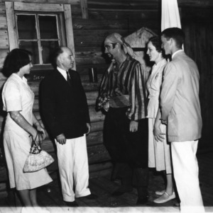 Manteo, North Carolina, 4-H Camp, 1951. L. R. Harrill, North Carolina State 4-H Club leader, second from left