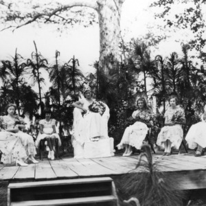 Craven County 4-H queen of health and her court, May 29, 1931