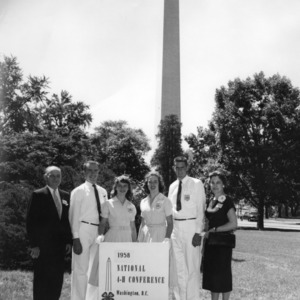 North Carolina State 4-H Club members and leaders (including L. R. Harrill) attending the National 4-H Conference in Washington, D.C.