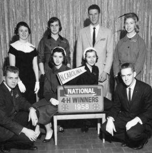 North Carolina delegates attending the National 4-H Club Congress who were national winners