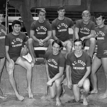 Members of the N. C. State 1971 swim team