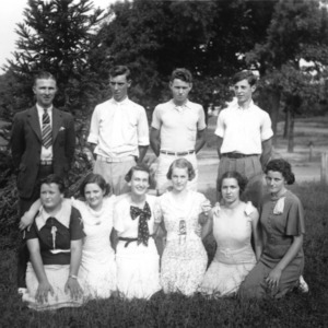 Yadkin County delegates to the 4-H Short Course, July 1936