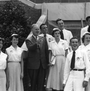 Members of the 4-H Honor Club attending Club Week, July 1953