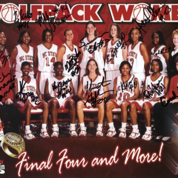 1998-1999 N.C. State University women's basketball -- Wolfpack's poster for Final Four games