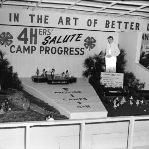 4-H club display at the North Carolina State Fair demonstrating activities at 4-H Camps
